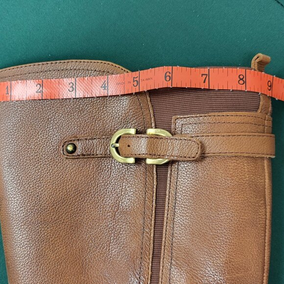 Naturalizer N5 Comfort Jennings leather wide calf tall knee-high boots size 10 - Picture 6 of 11